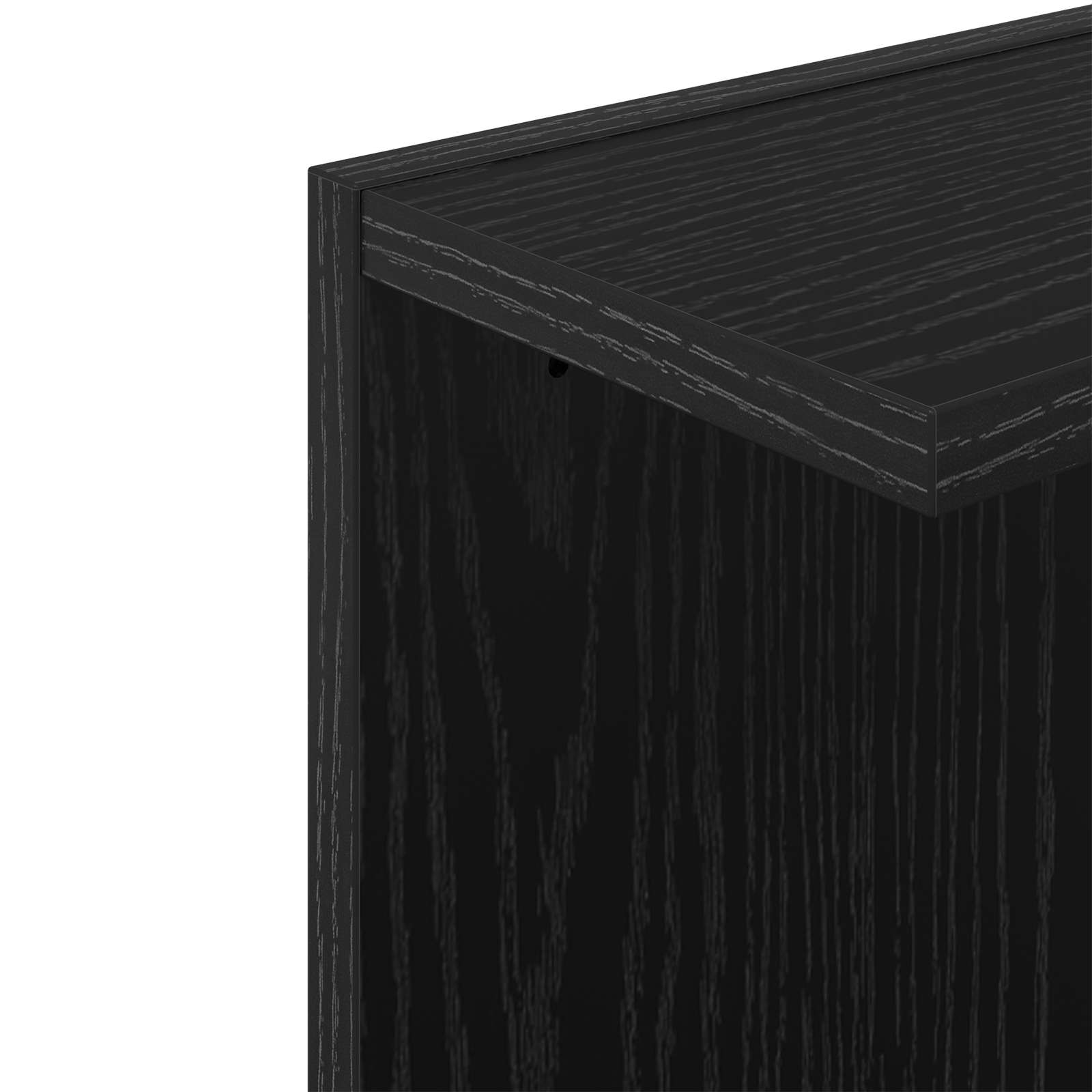 Scaffale da parete Rovere Nero 25 x 15 x 100 cm | homemem39