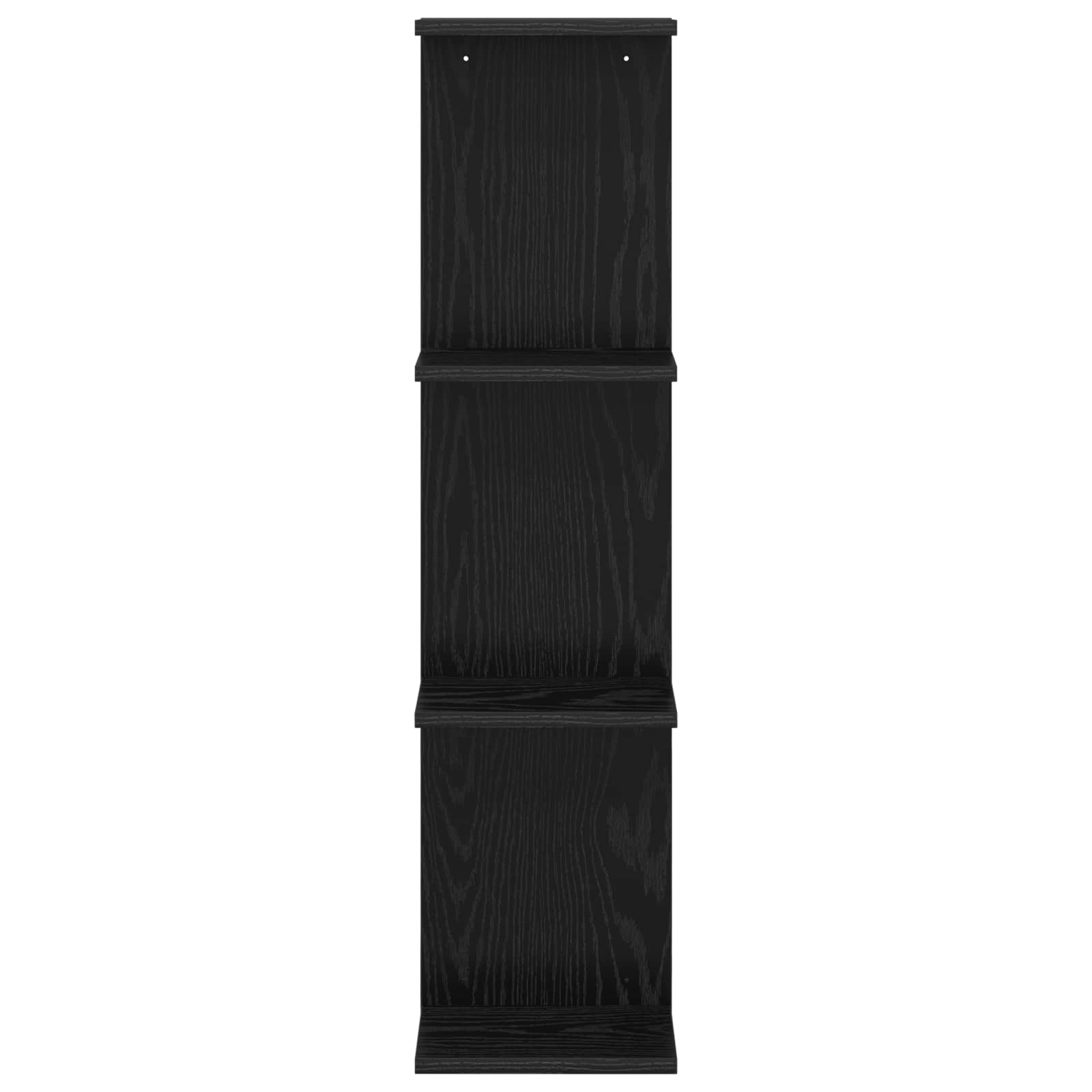 Scaffale da parete Rovere Nero 25 x 15 x 100 cm | homemem39