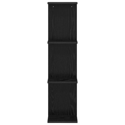 Scaffale da parete Rovere Nero 25 x 15 x 100 cm | homemem39