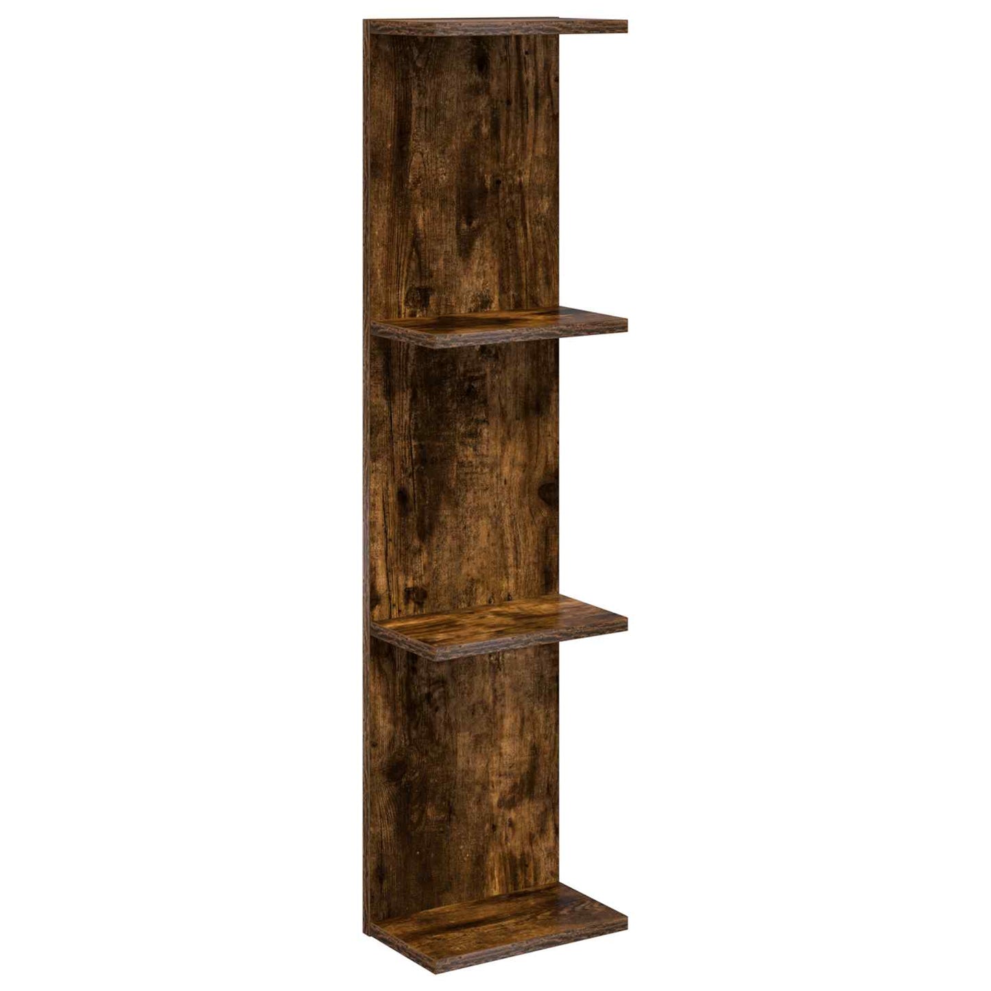 Scaffale da parete Rovere Fumo 25 x 15 x 100 cm | homemem39