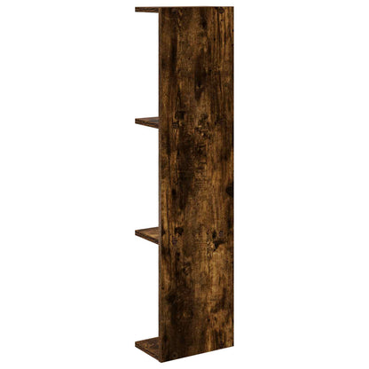 Scaffale da parete Rovere Fumo 25 x 15 x 100 cm | homemem39