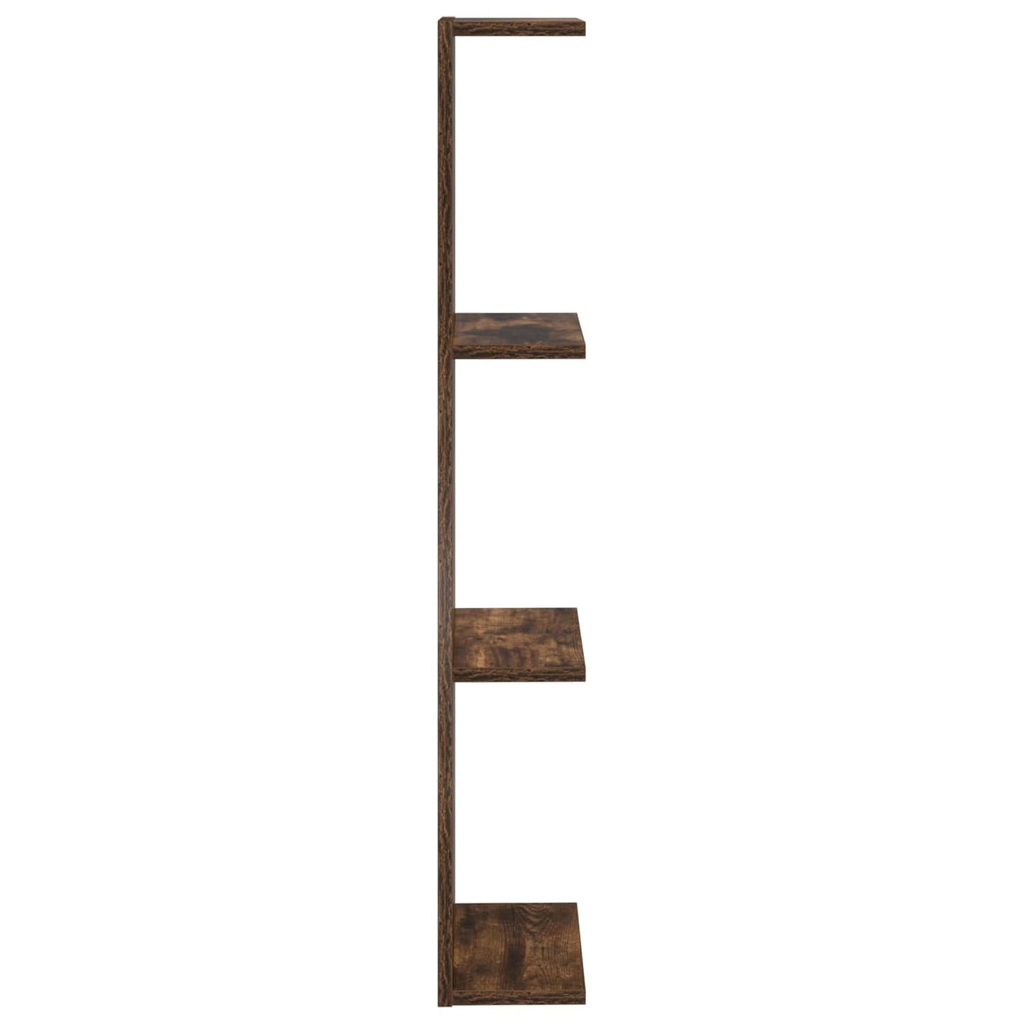 Scaffale da parete Rovere Fumo 25 x 15 x 100 cm | homemem39