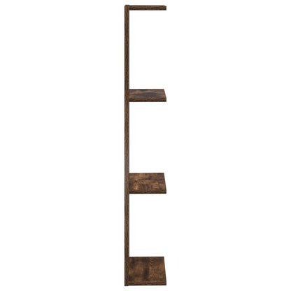 Scaffale da parete Rovere Fumo 25 x 15 x 100 cm | homemem39