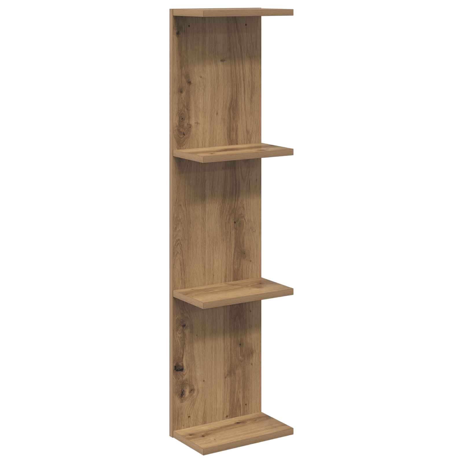Scaffale da parete Rovere Artigianale 25 x 15 x 100 cm | homemem39