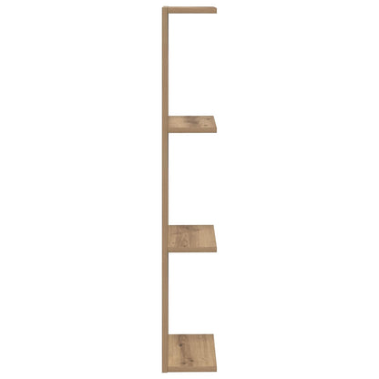 Scaffale da parete Rovere Artigianale 25 x 15 x 100 cm | homemem39