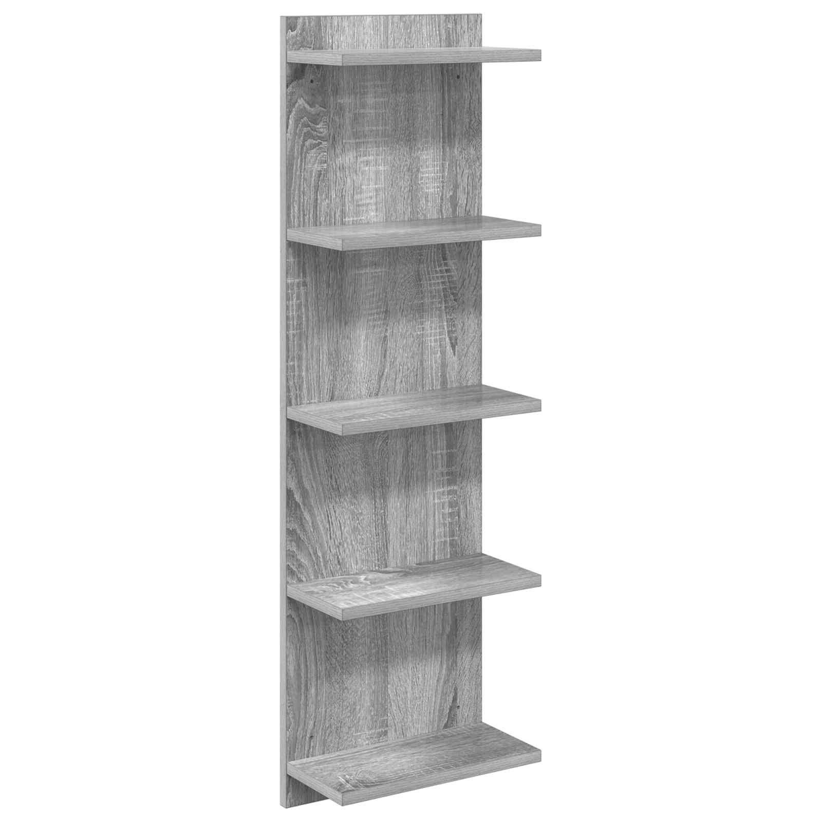 Scaffale da parete Sonoma grigio 30 x 15 x 100 cm | homemem39