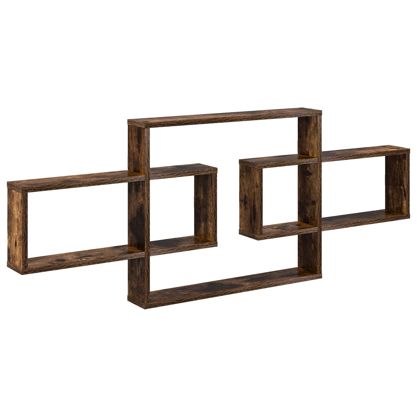 Scaffale da parete Rovere Fumo 130 x 10 x 50 cm | homemem39