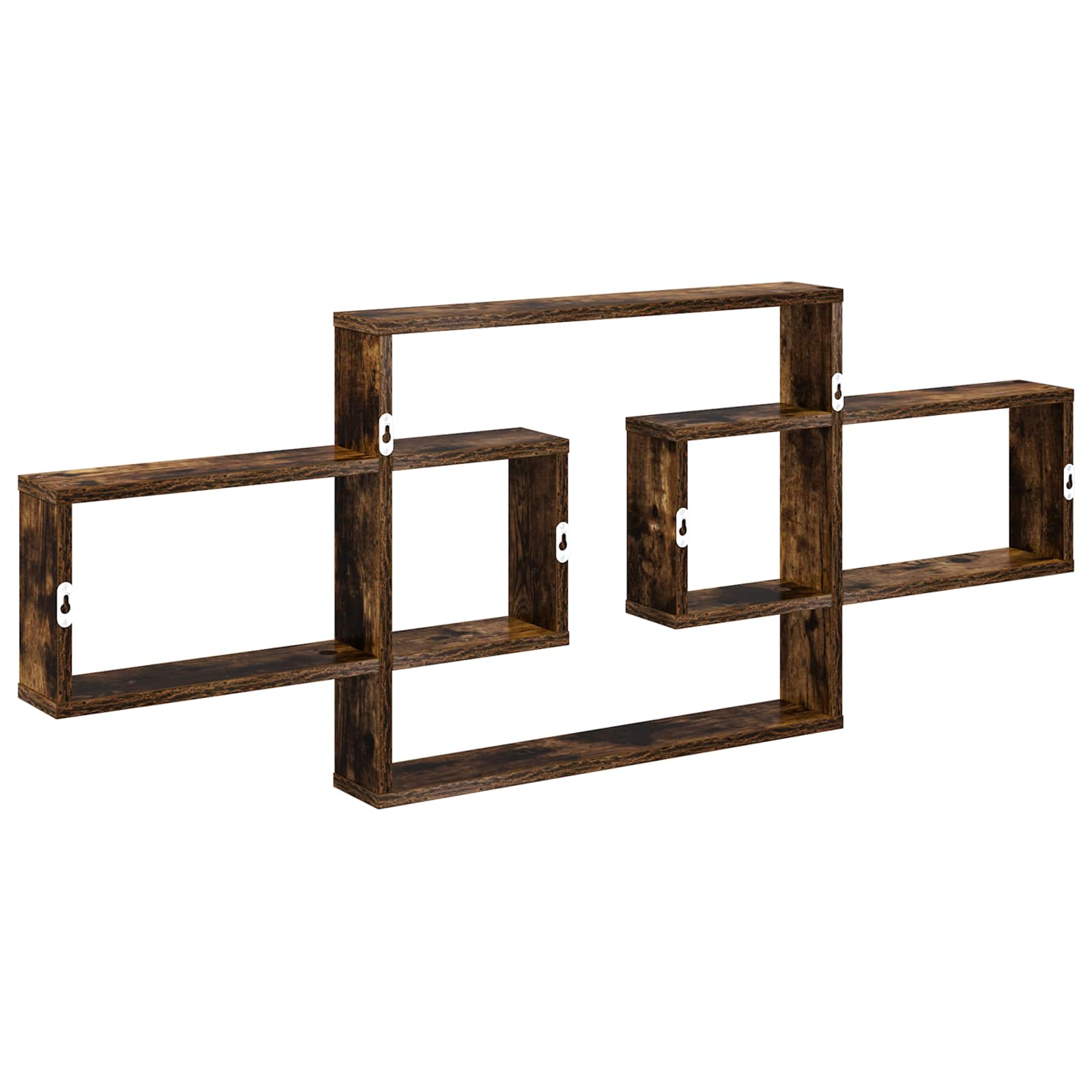 Scaffale da parete Rovere Fumo 130 x 10 x 50 cm | homemem39
