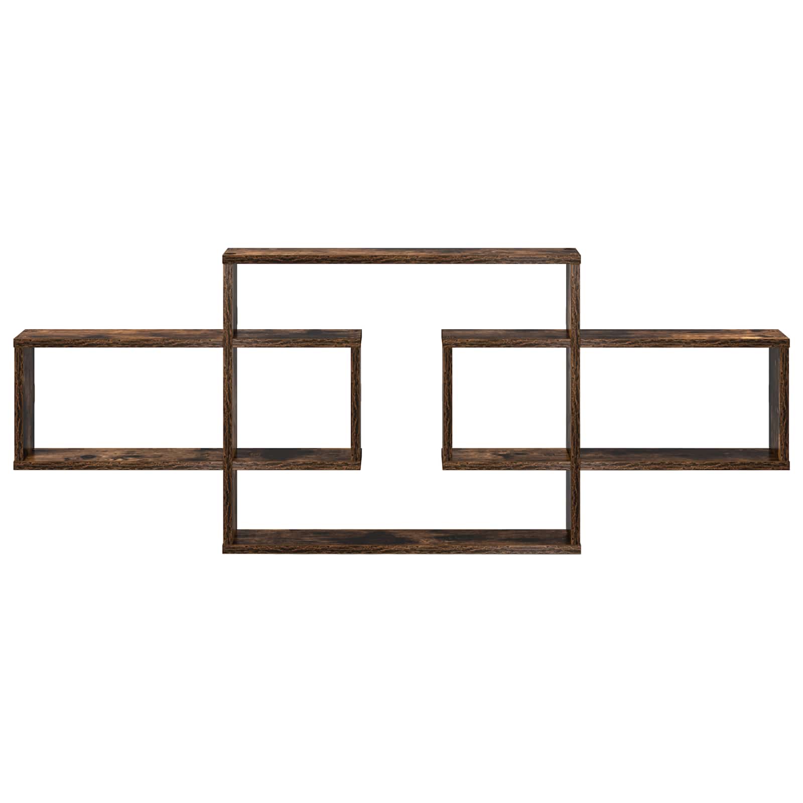 Scaffale da parete Rovere Fumo 130 x 10 x 50 cm | homemem39