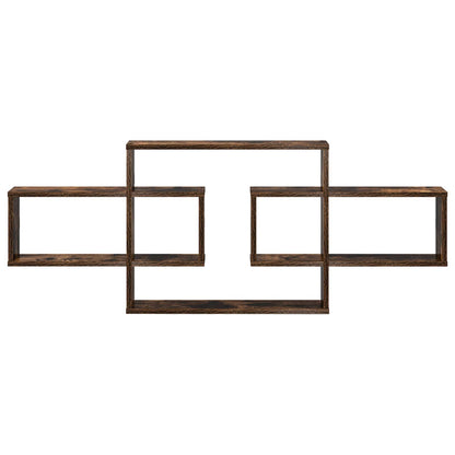 Scaffale da parete Rovere Fumo 130 x 10 x 50 cm | homemem39