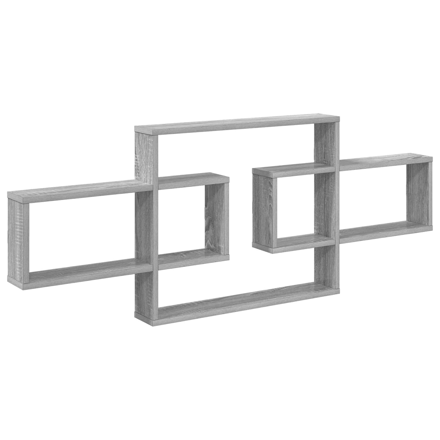 Scaffale da parete Sonoma grigio 130 x 10 x 50 cm | homemem39