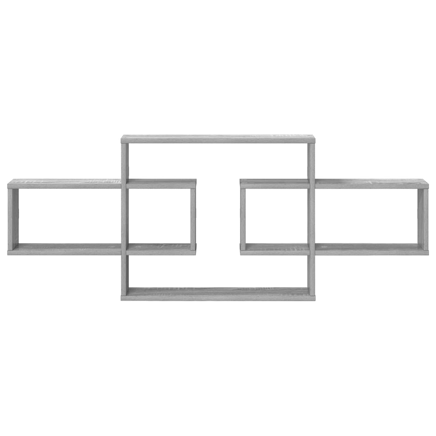 Scaffale da parete Sonoma grigio 130 x 10 x 50 cm | homemem39