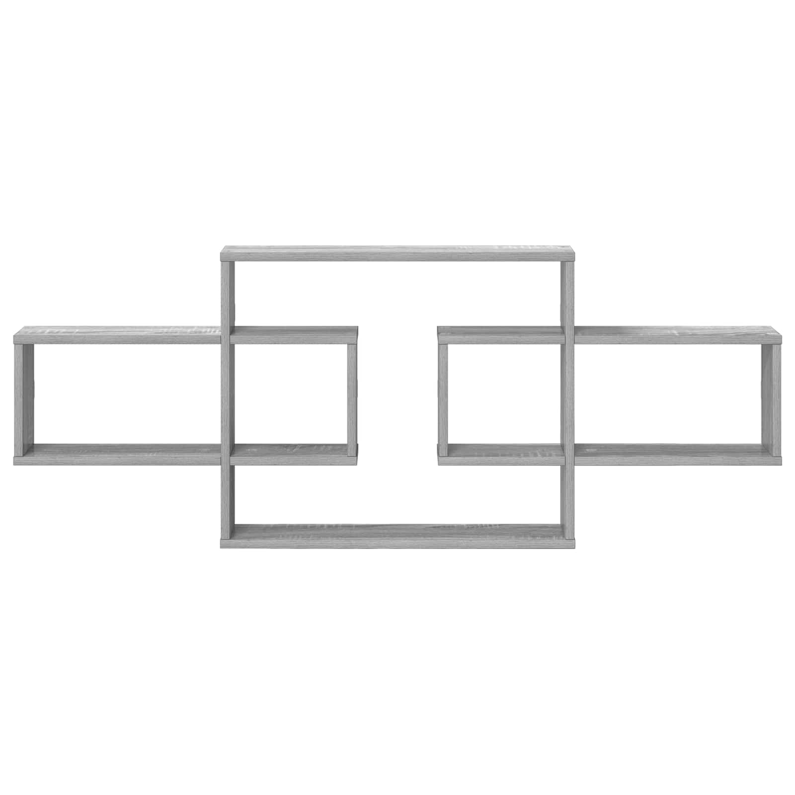 Scaffale da parete Sonoma grigio 130 x 10 x 50 cm | homemem39
