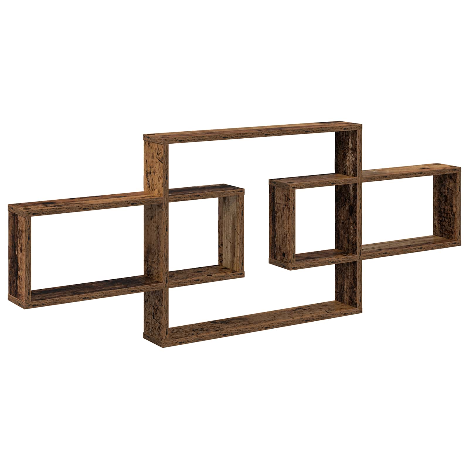 Scaffale da parete Legno antico 130 x 10 x 50 cm | homemem39