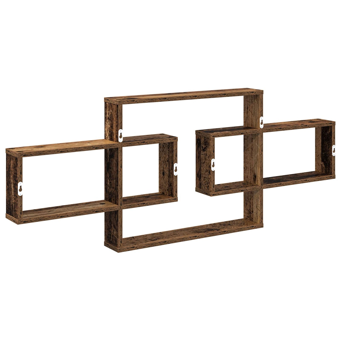 Scaffale da parete Legno antico 130 x 10 x 50 cm | homemem39