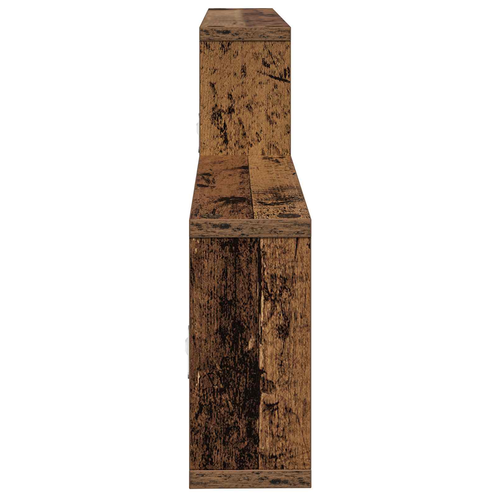 Scaffale da parete Legno antico 130 x 10 x 50 cm | homemem39