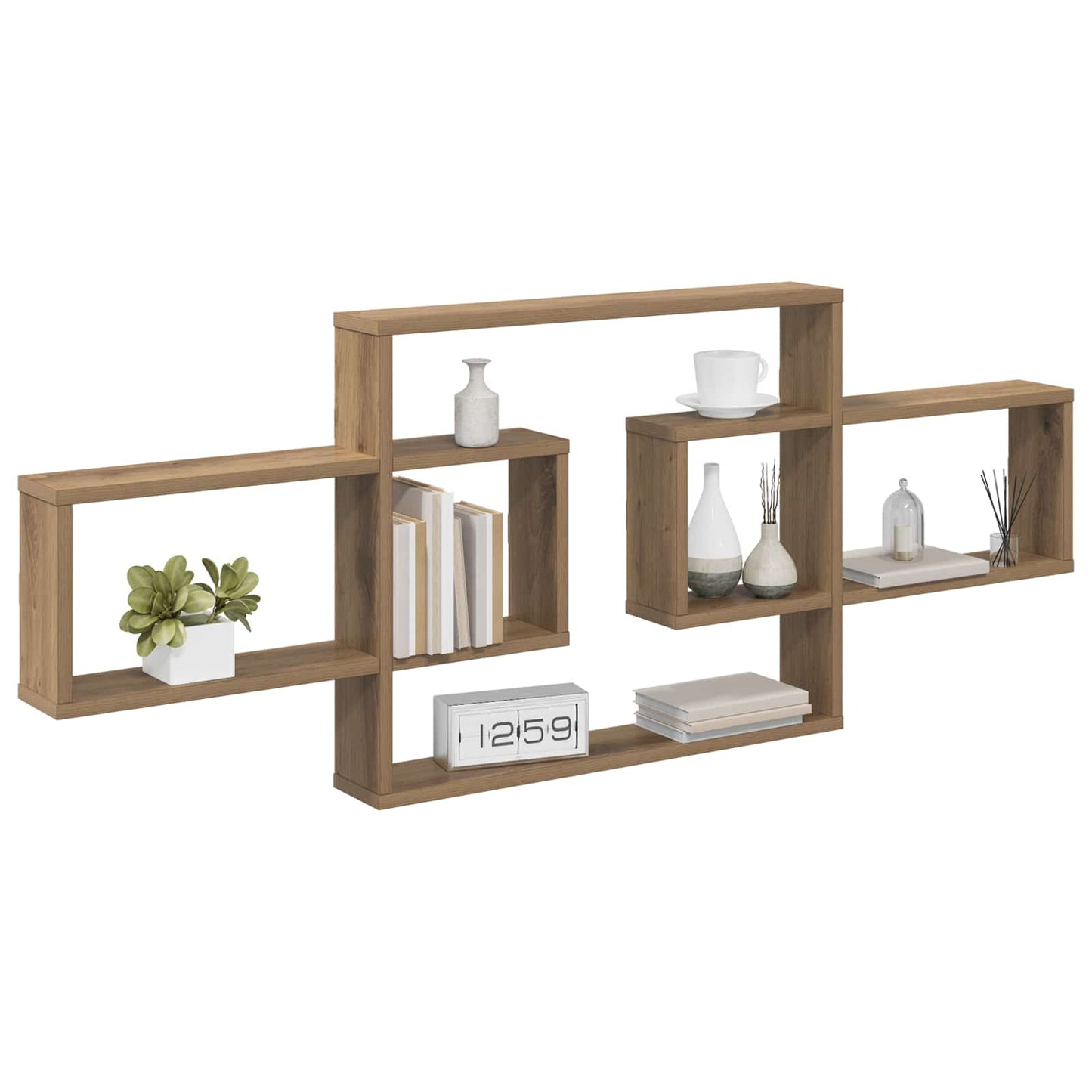 Scaffale da parete Rovere Artigianale 130 x 10 x 50 cm | homemem39