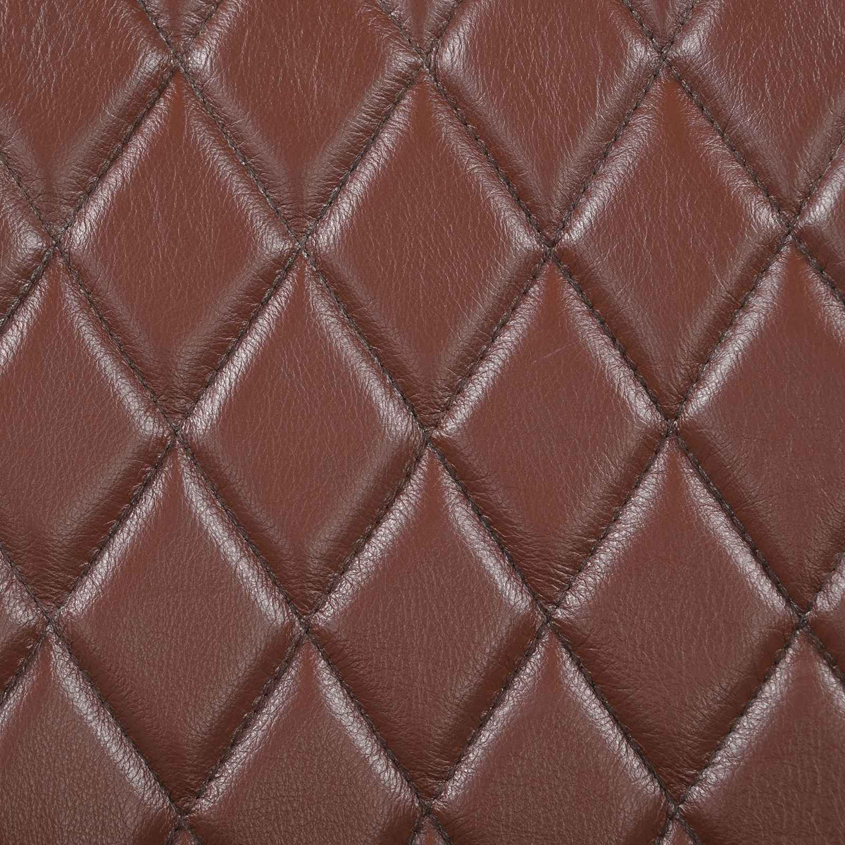 panca 60 x 30 x 45 cm Pelle Vera Marrone diamante