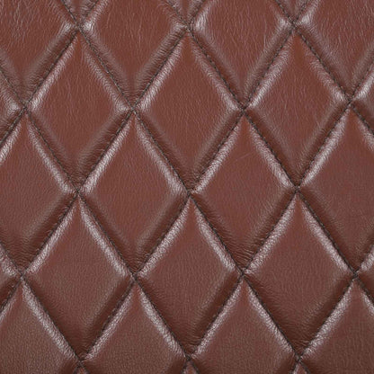 panca 60 x 30 x 45 cm Pelle Vera Marrone diamante