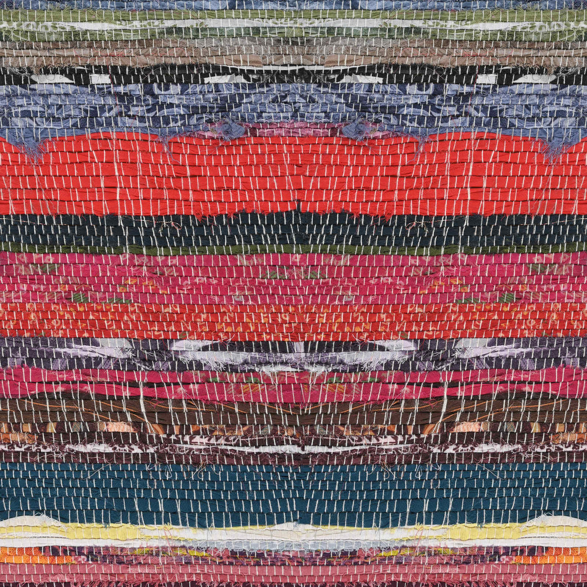 panchina 110 x 30 x 45 cm Pelle Vera Multicolore