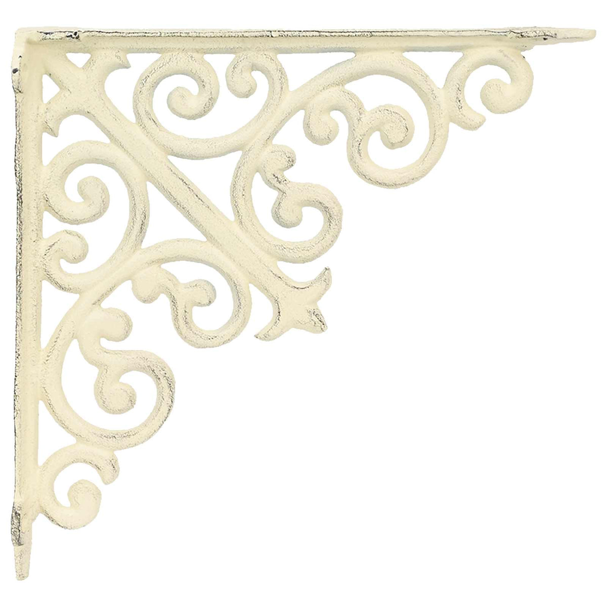 Supporti per mensole da parete 12 pz Bianco Antico | homemem39