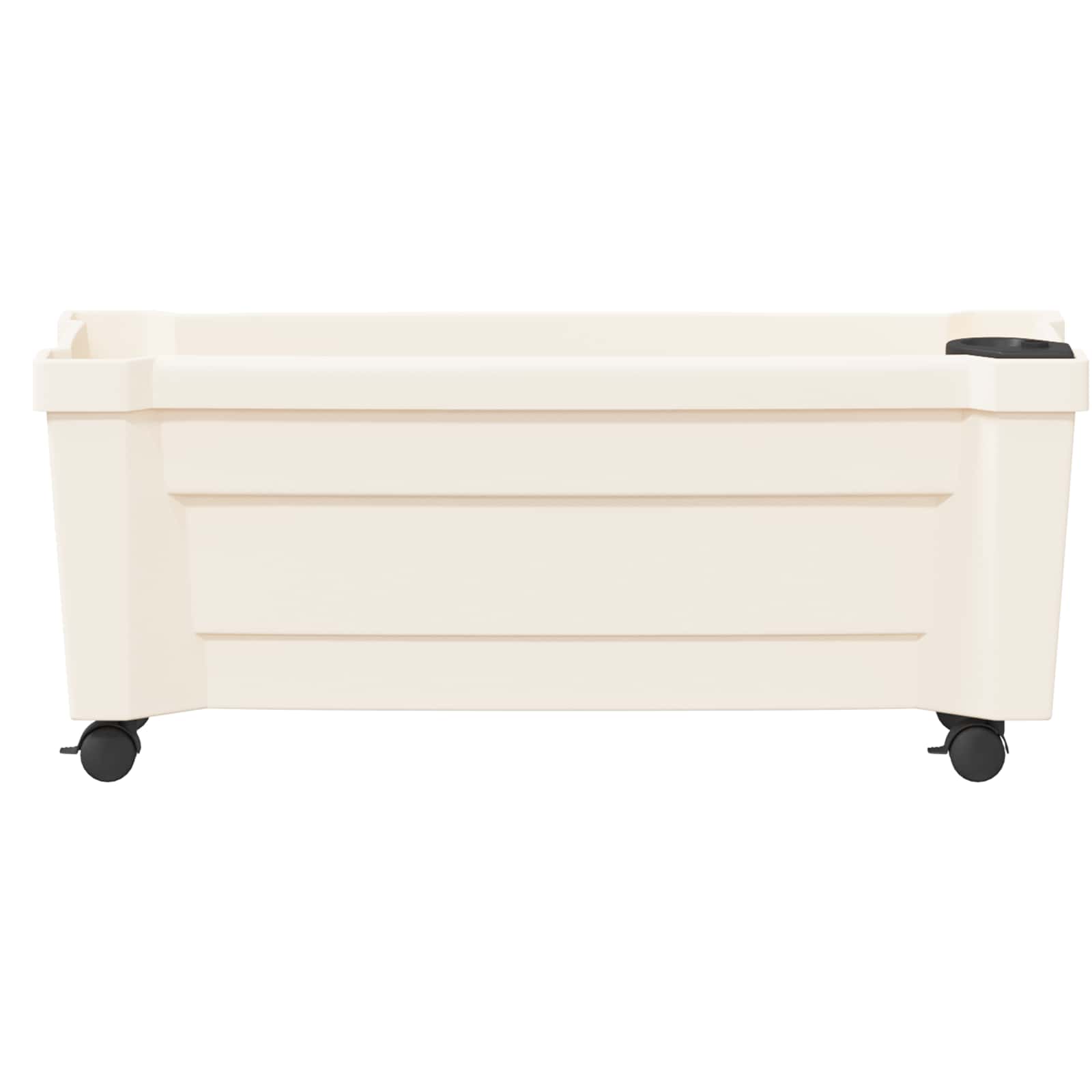Vaso Calypso con Ruote Bianco 79 x 35 x 33 cm PP | homemem39