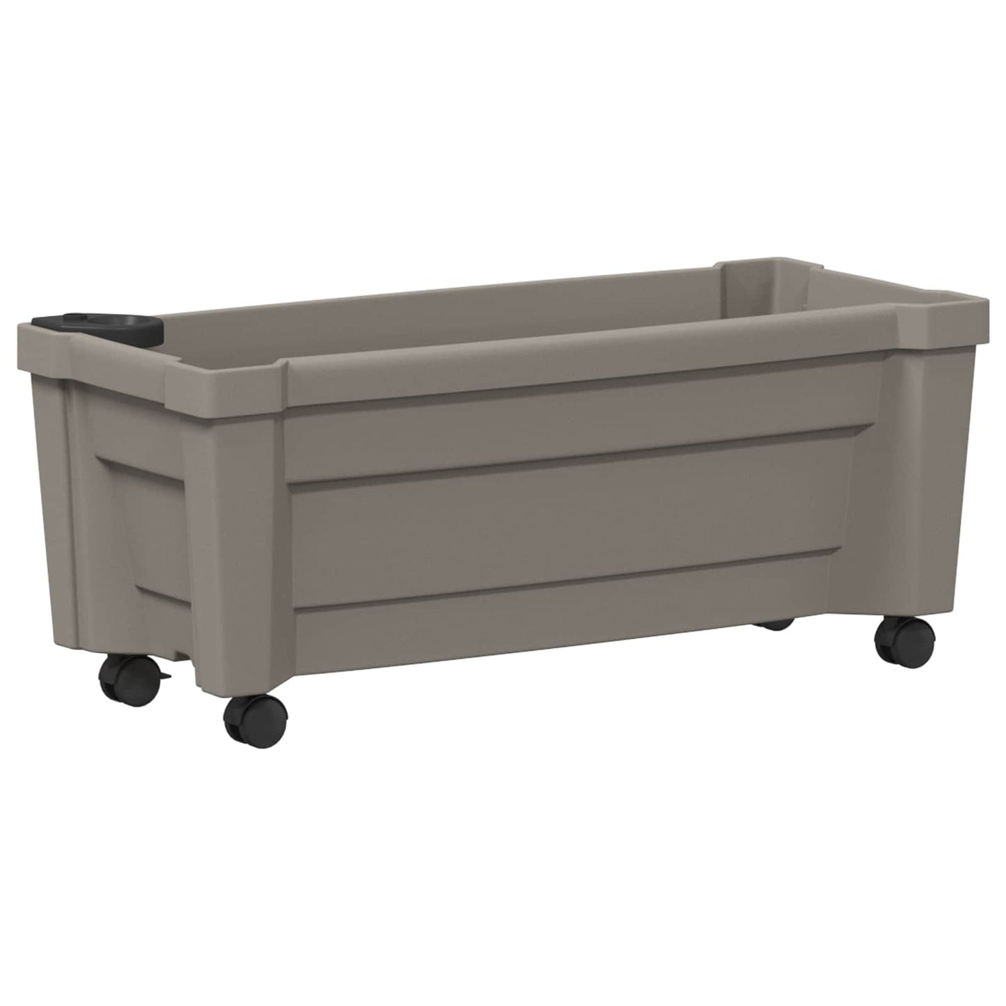 Vaso Calypso con Ruote Grigio 79 x 35 x 33 cm PP | homemem39