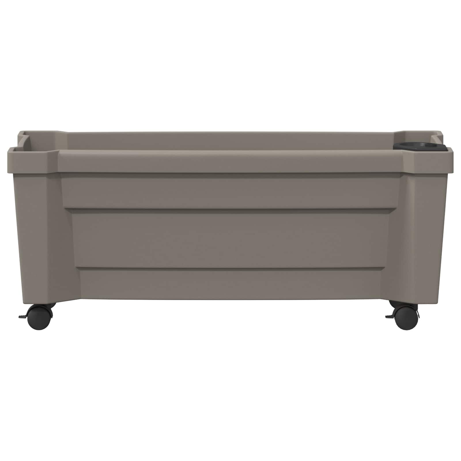 Vaso Calypso con Ruote Grigio 79 x 35 x 33 cm PP | homemem39