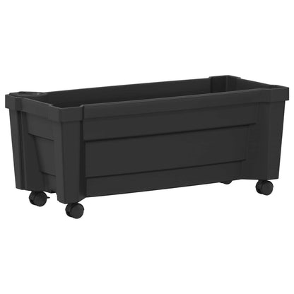 Vaso Calypso con Ruote Antracite 79 x 35 x 33 cm PP | homemem39