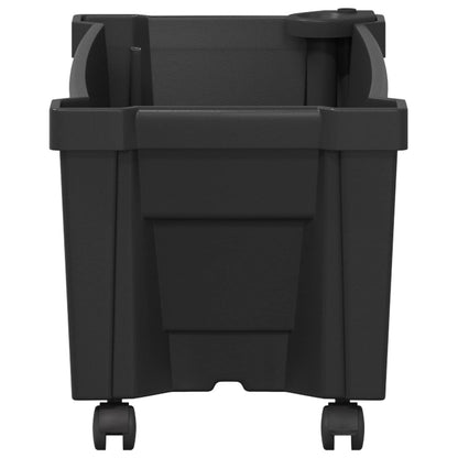Vaso Calypso con Ruote Antracite 79 x 35 x 33 cm PP | homemem39