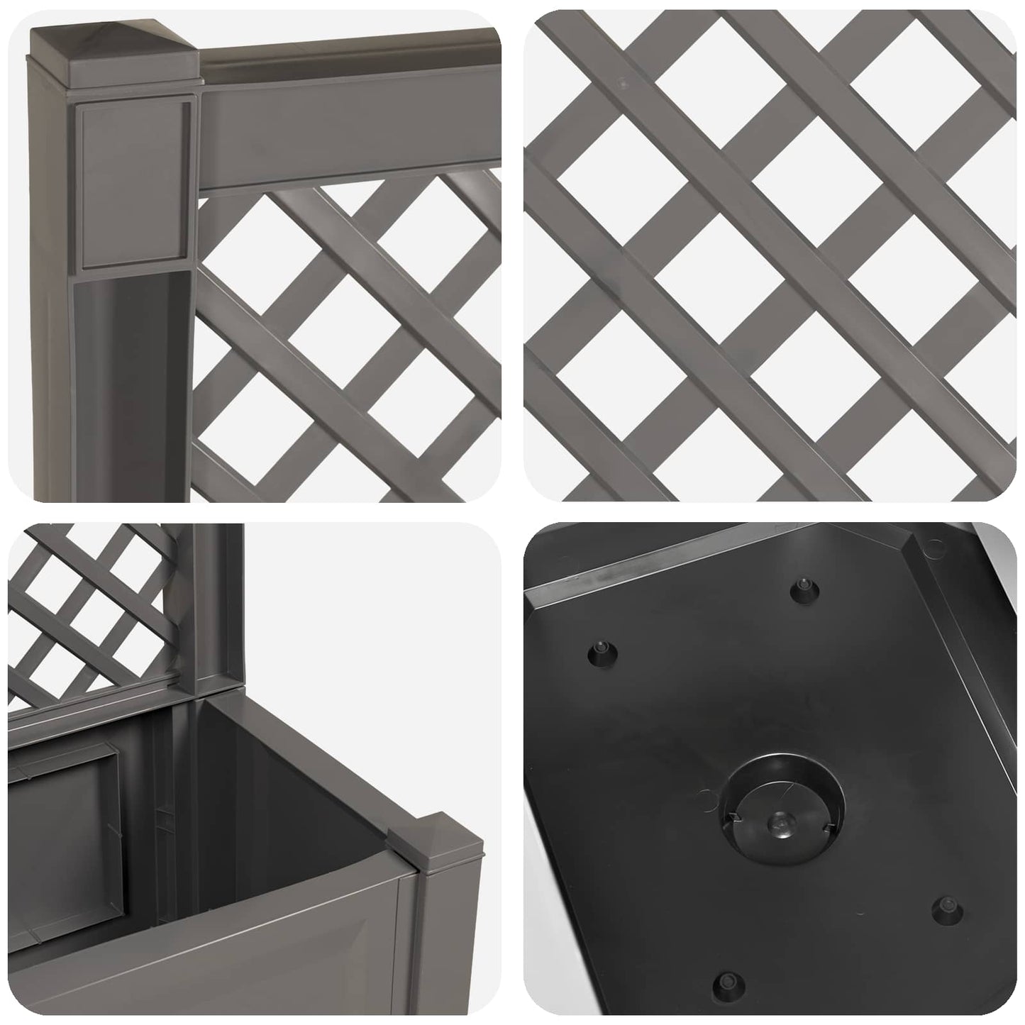 Vaso Grande con Direzione Grigio 99,5 x 43 x 133,5 cm PP | homemem39