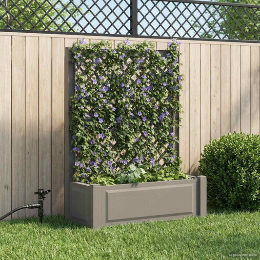 Vaso Grande con Direzione Grigio 99,5 x 43 x 133,5 cm PP | homemem39