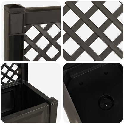 Vaso Grande con Direzione Antracite 99,5 x 43 x 133,5 cm PP | homemem39