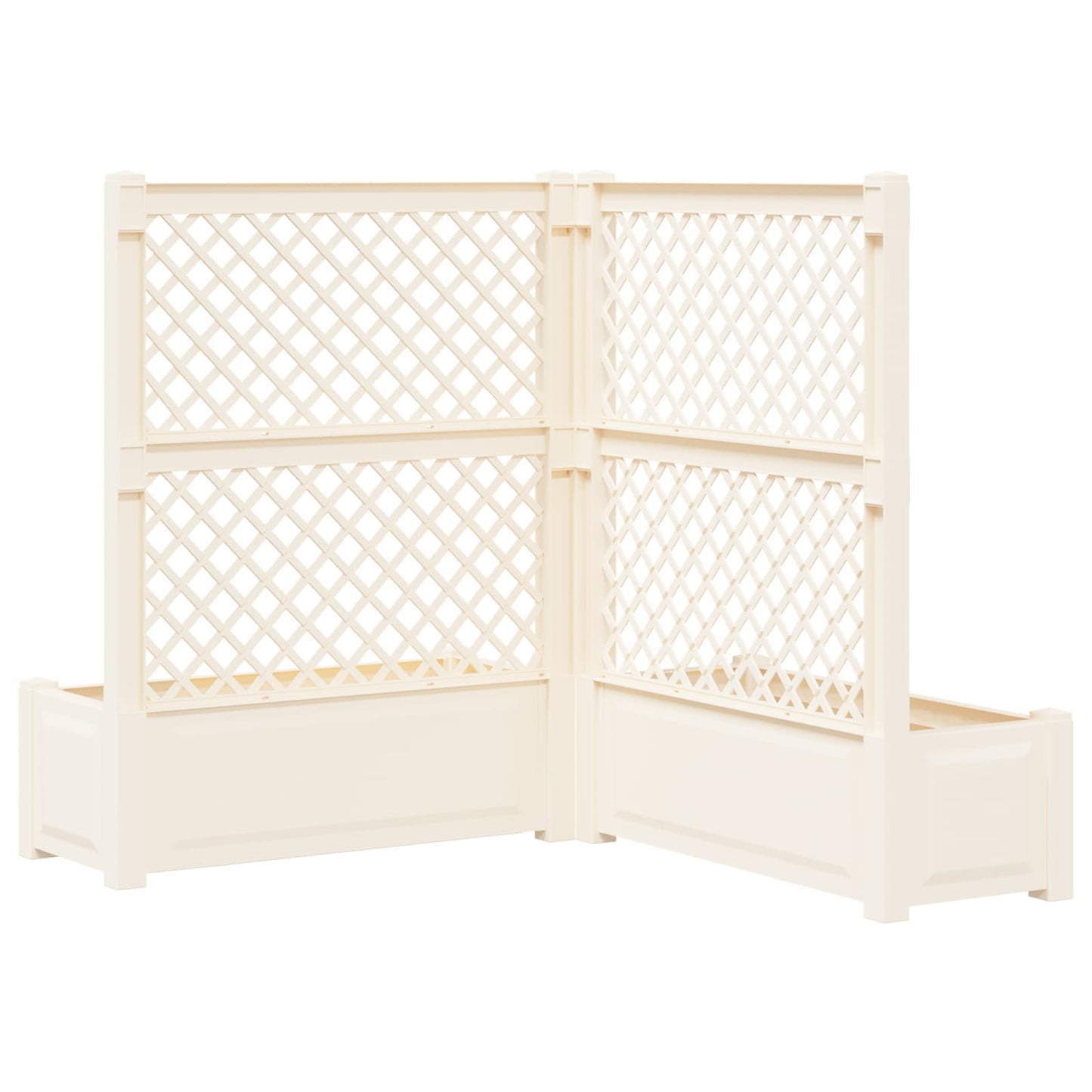 Vaso Grande con Direzione 2 pcs Bianco 143 x 143 x 133,5 cm PP | homemem39
