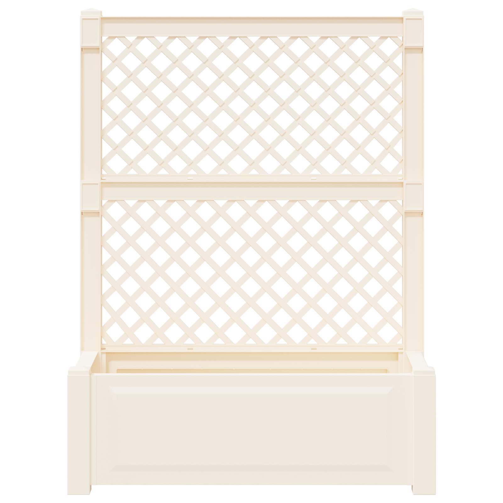 Vaso Grande con Direzione 2 pcs Bianco 143 x 143 x 133,5 cm PP | homemem39