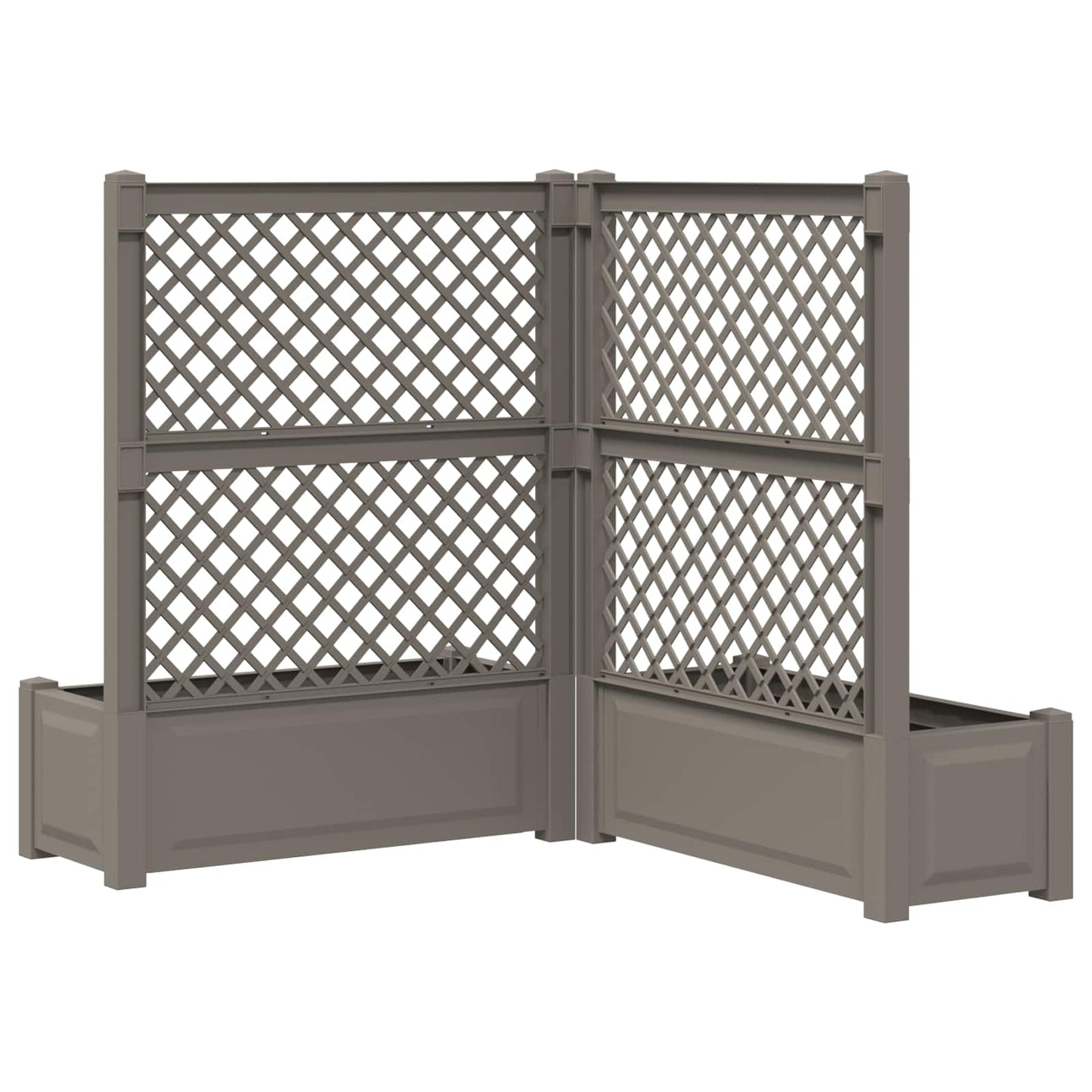 Vaso Grande con Direzione 2 pcs Grigio 143 x 143 x 133,5 cm PP | homemem39
