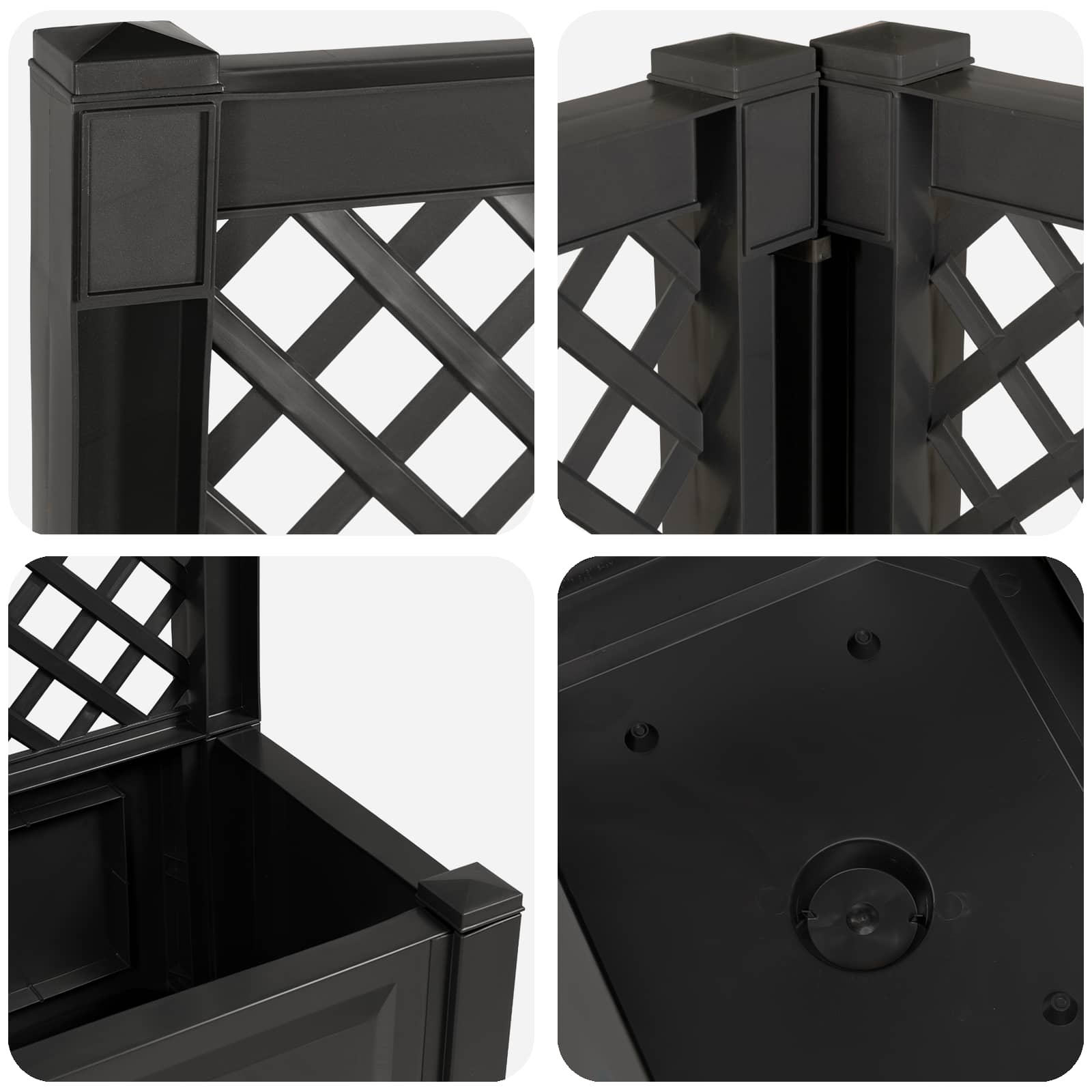 Vaso Grande con Direzione 2 pcs Antracite 143 x 143 x 133,5 cm | homemem39