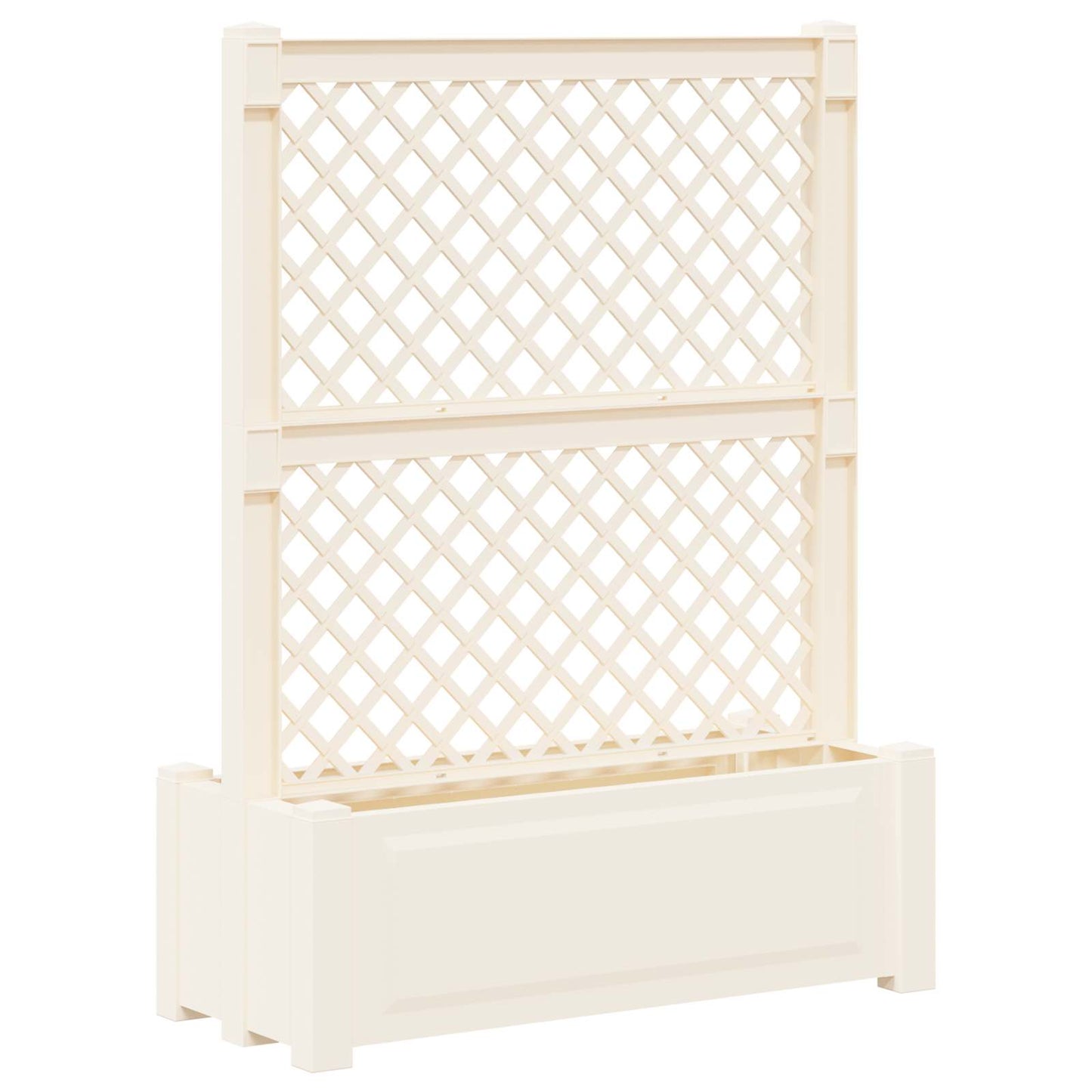 Grande vaso con trellis Bianco 99,5 x 43 x 133,5 PP | homemem39