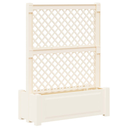 Grande vaso con trellis Bianco 99,5 x 43 x 133,5 PP | homemem39