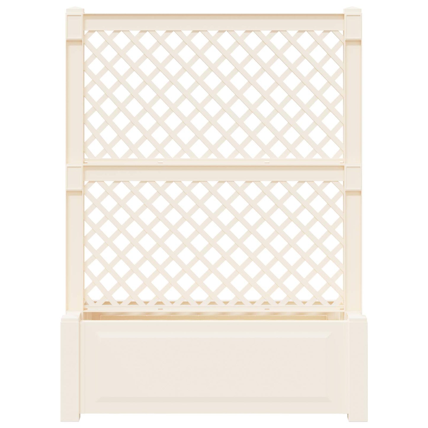 Grande vaso con trellis Bianco 99,5 x 43 x 133,5 PP | homemem39