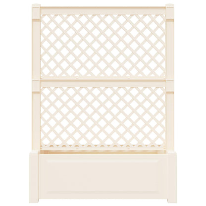 Grande vaso con trellis Bianco 99,5 x 43 x 133,5 PP | homemem39
