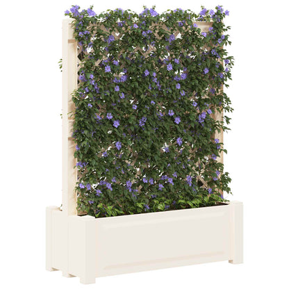 Grande vaso con trellis Bianco 99,5 x 43 x 133,5 PP | homemem39