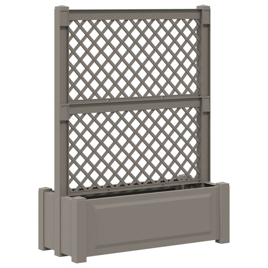 Grande vaso con trellis Grigio 99,5 x 43 x 133,5 PP | homemem39