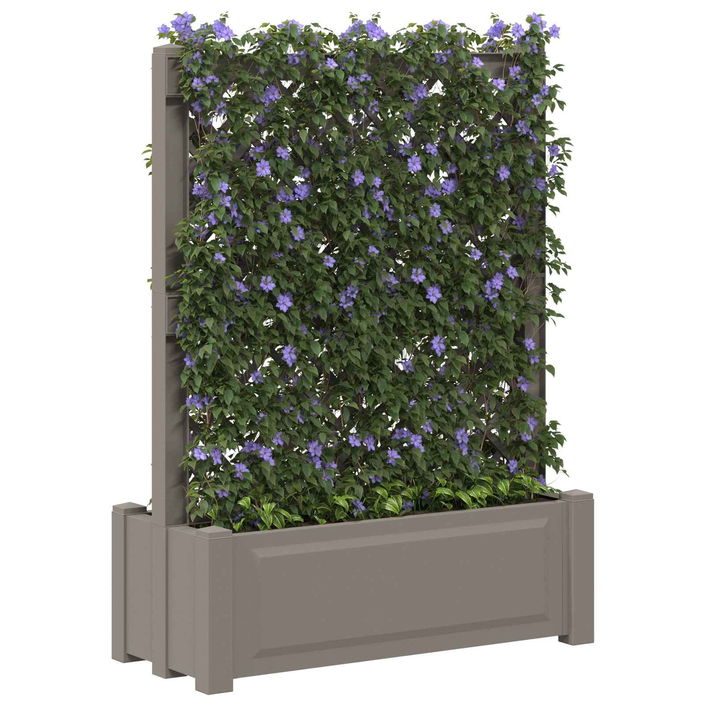 Grande vaso con trellis Grigio 99,5 x 43 x 133,5 PP | homemem39