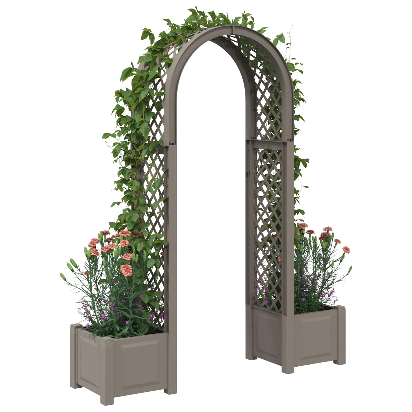 Arco di Rose con Vaso Grigio 168,5 x 43 x 207 cm PP | homemem39