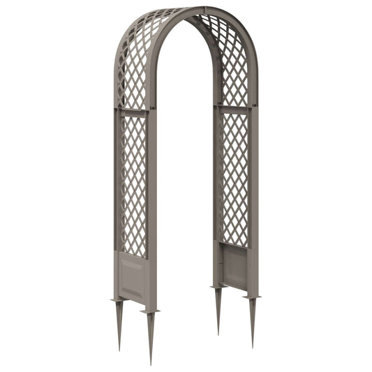 Arco di rose con punte Grigio 97 x 43 x 218 cm PP | homemem39