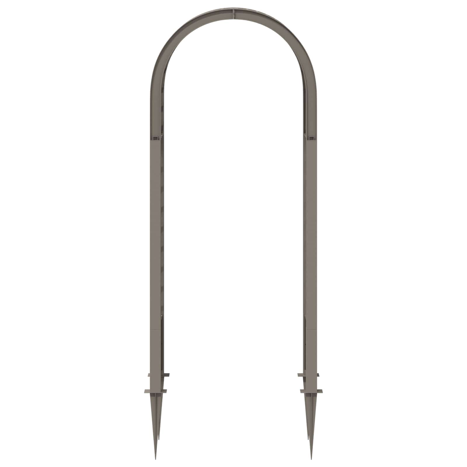 Arco di rose con punte Grigio 97 x 43 x 218 cm PP | homemem39