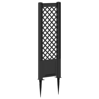 Trellis con Punta Antracite 43 x 6 x 165 cm PP | homemem39