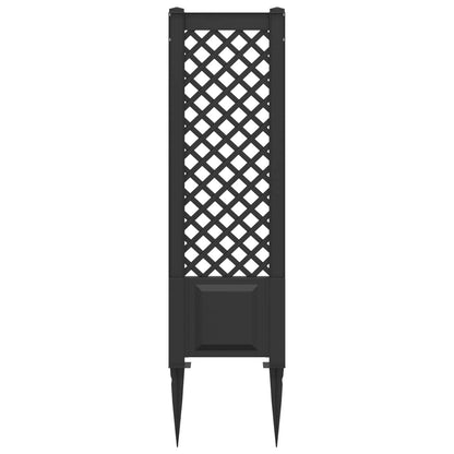 Trellis con Punta Antracite 43 x 6 x 165 cm PP | homemem39