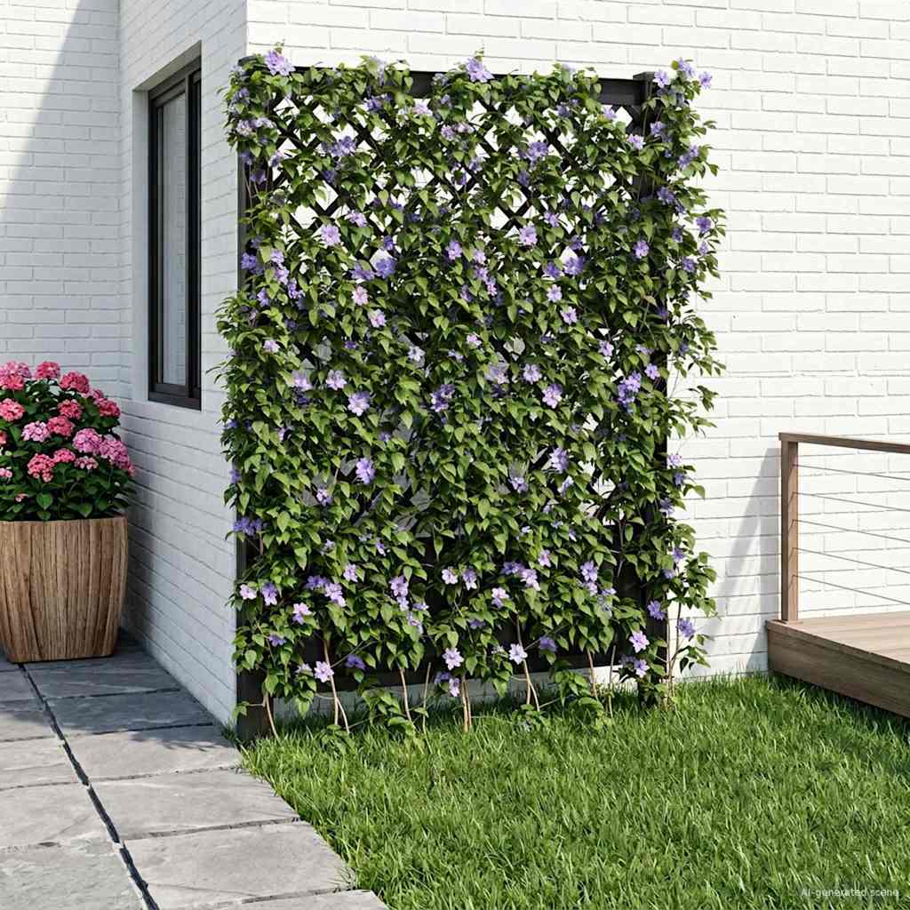 Trellis con Punta Antracite 99 x 6 x 165 cm PP | homemem39